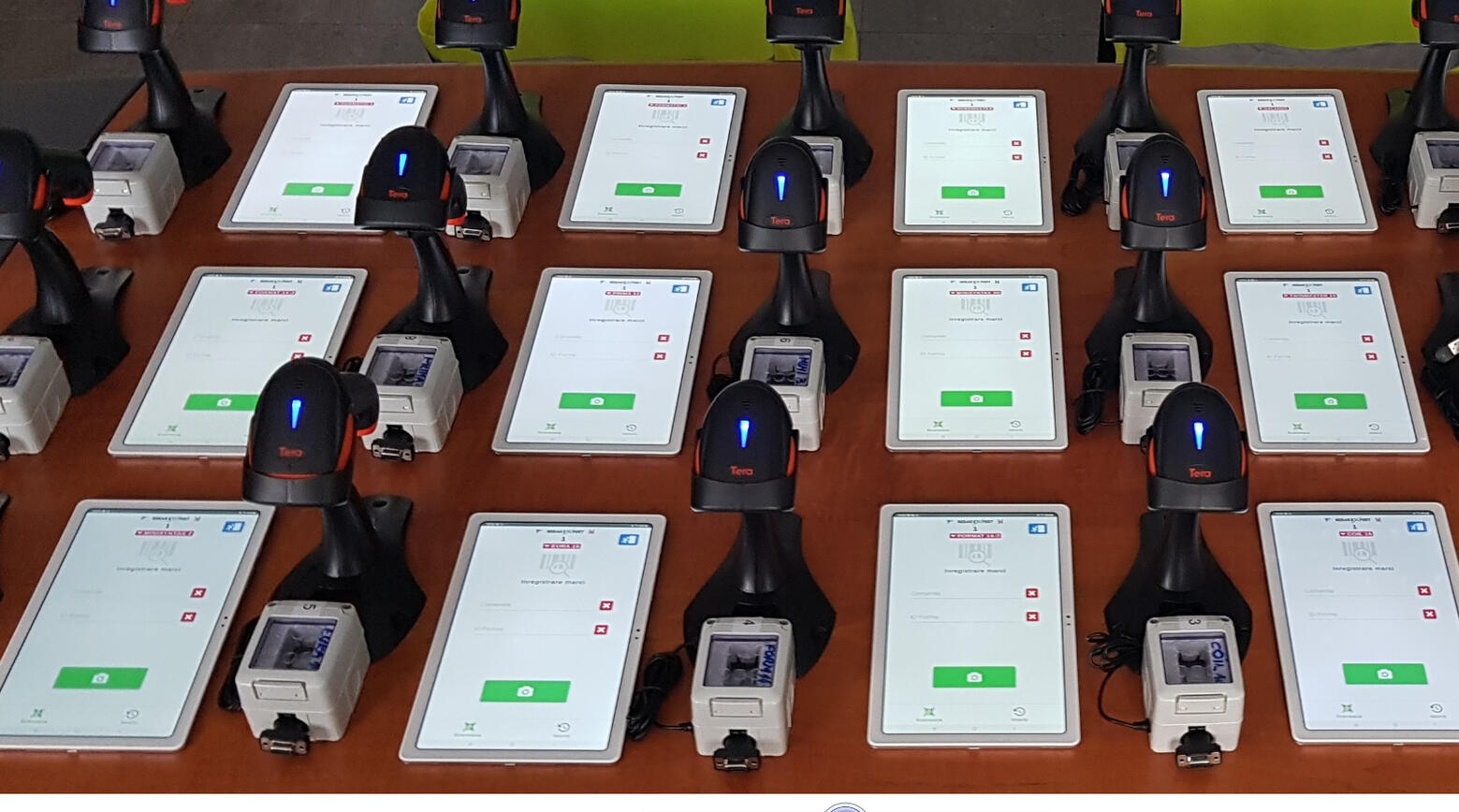 Provisioning of tablets and scanners